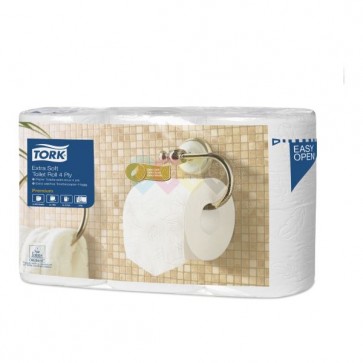 Tork extra jemný toaletný papier – konvenčný kotúč Premium so 4 vrstvami