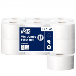 Tork Mini Jumbo toaletný papier v kotúči Advanced – jednovrstvový, 12 ks