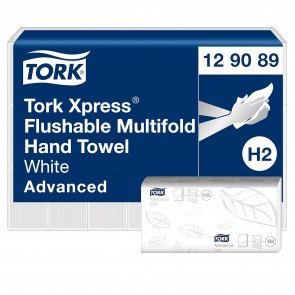Tork Xpress® splachovateľné papierové utierky na ruky Multifold, 21 ks