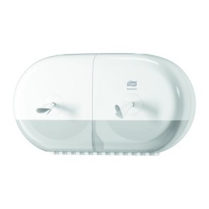 Tork SmartOne® Twin Mini zásobník na toaletný papier, biely
