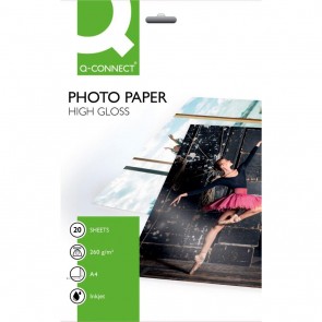 Fotopapier Q-CONNECT, 260g, 20 hárkov