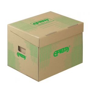 Archivačné úložné krabice Emba, 33 x 30 x 24 cm, balenie 10 ks