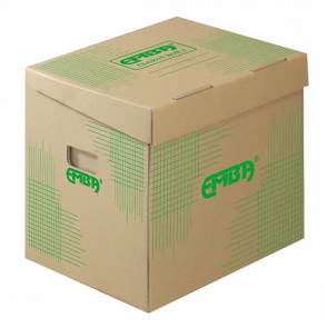 Archivačné úložné krabice Emba, 33 x 30 x 29,5 cm, balenie 10 ks