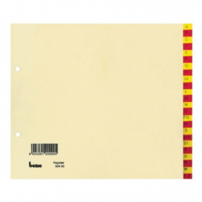 Rozdeľovač kartónový Bene, A – Z, A4, 24 listov, 19 × 23,5 cm, krémový