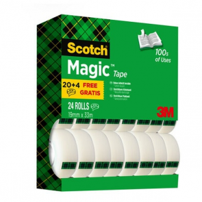 Neviditeľné lepiace pásky Scotch Magic 810,33 m, 24 ks