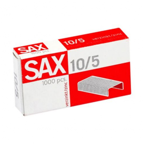 Spony do zošívačiek Sax 10/5, galvanizované, 1000 ks/balenie
