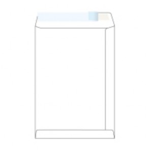 Tašky samolepiace biele B4 (250 x 353 mm), 250 ks/balenie
